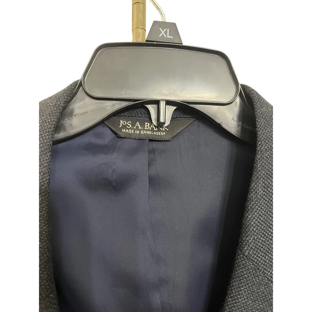 JOS A BANK Mens 48L Navy Blue Wool Blazer Suit Jacket‎ Sport Coat